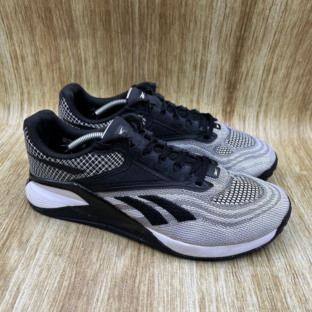 Reebok Nano X2 Women's Size 9 Training Shoes Gray Black White Sneakers GW5150